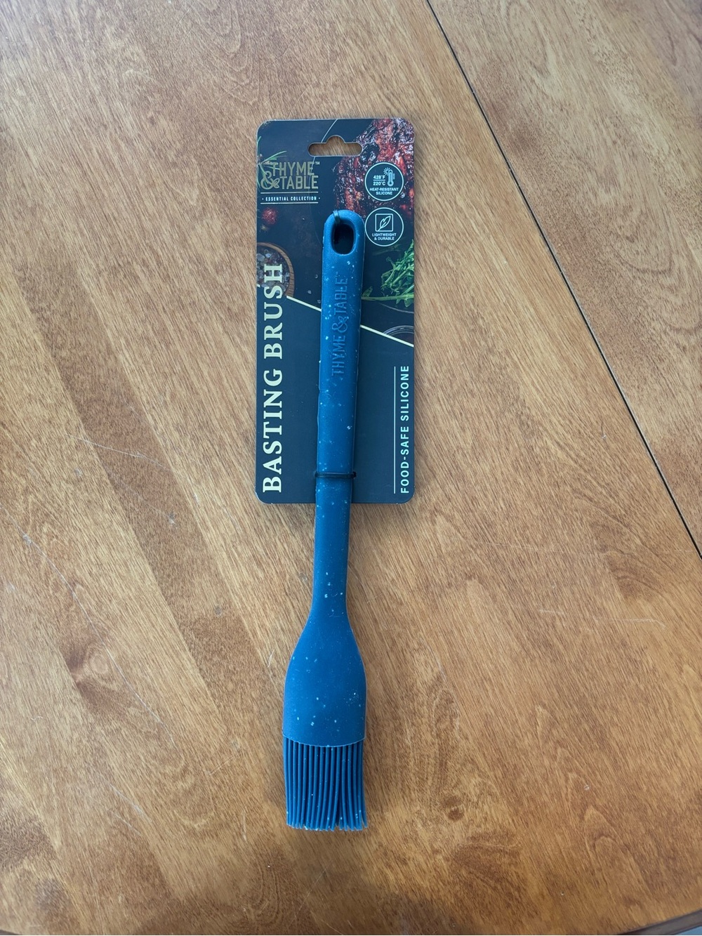 Thyme & Table Blue Silicone Basting Brush